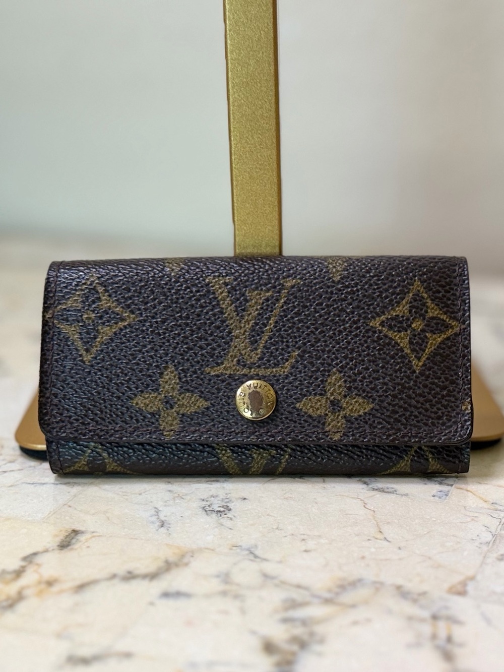 vintage Louis Vuitton Monogram 4-Key Holder